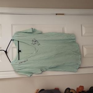 Torrid light blue v neck tee size 2